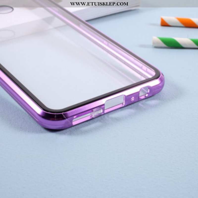 Etui do Samsung Galaxy S21 Plus 5G Metalowe Krawędzie I Podwójnie Hartowane Szkło